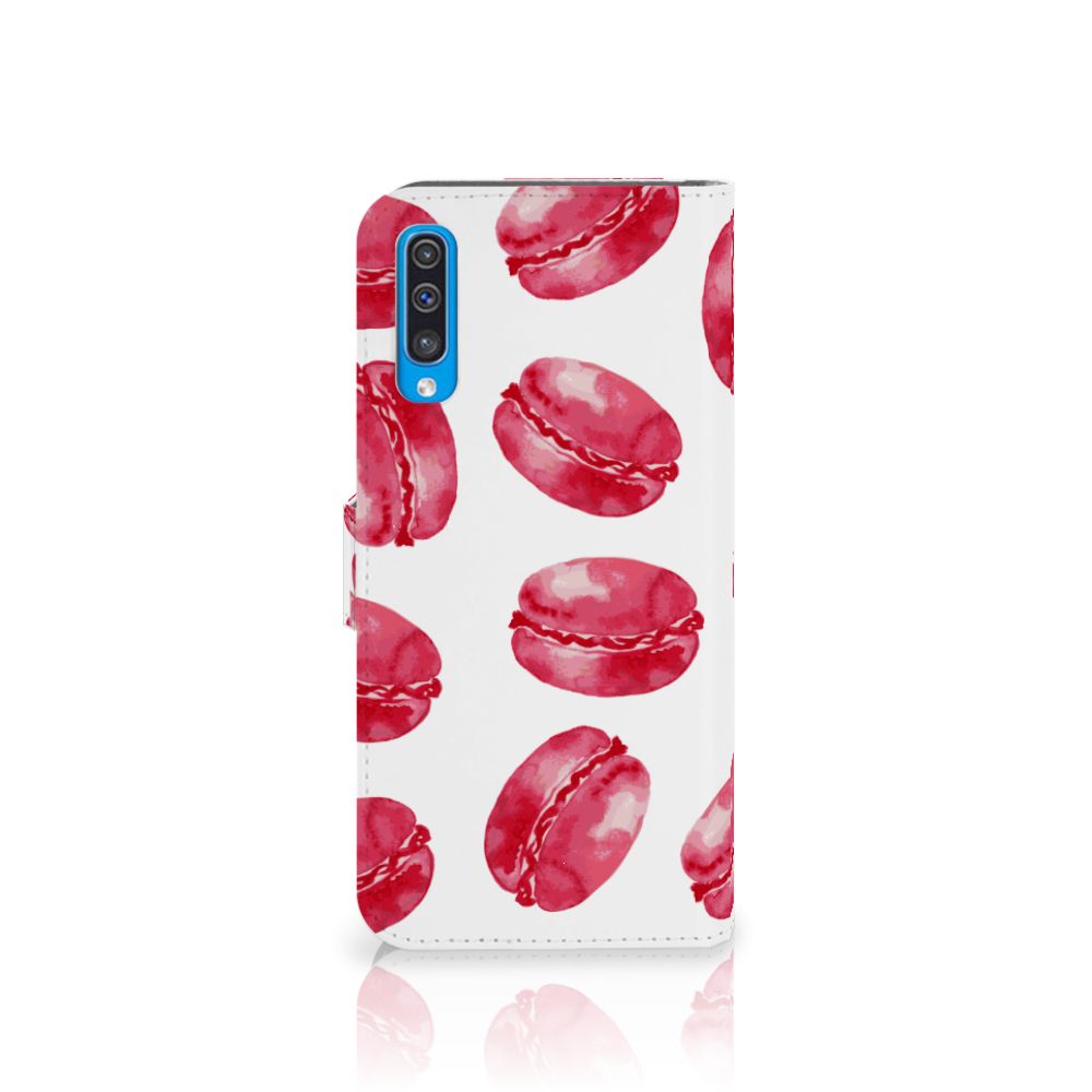 Samsung Galaxy A50 Book Cover Pink Macarons