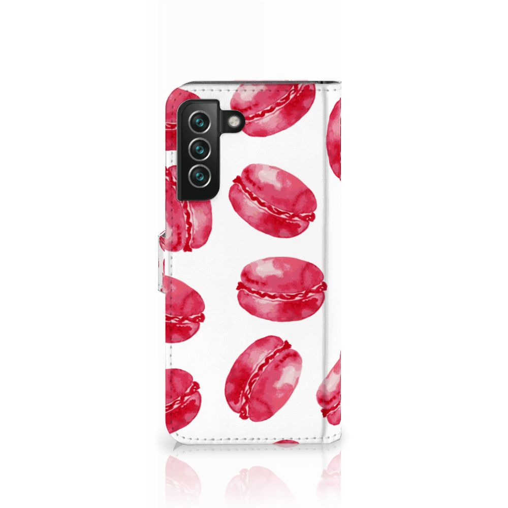 Samsung Galaxy S22 Plus Book Cover Pink Macarons
