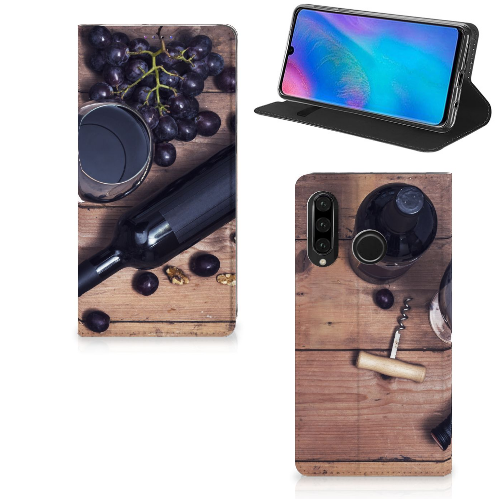 Huawei P30 Lite New Edition Flip Style Cover Wijn
