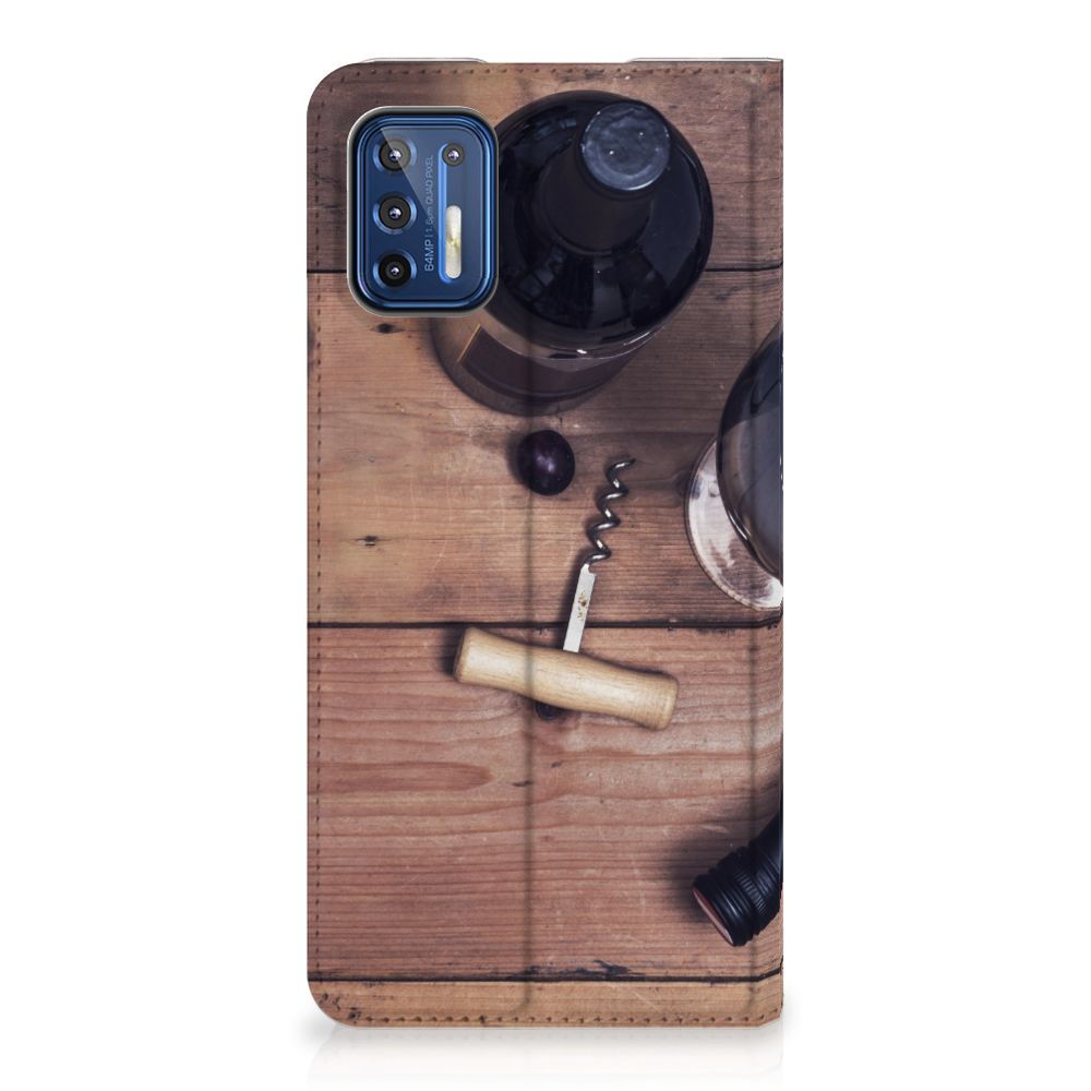 Motorola Moto G9 Plus Flip Style Cover Wijn