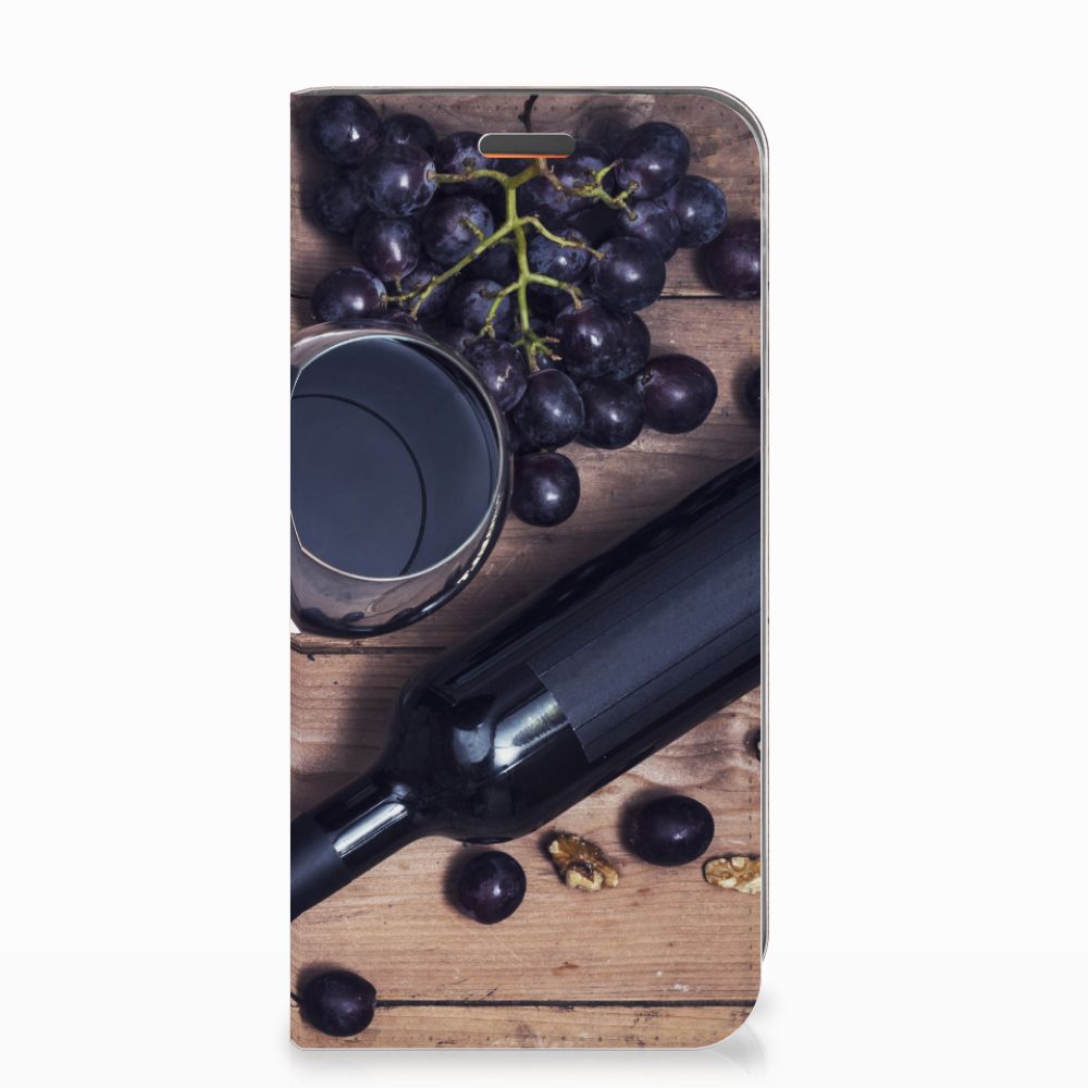 Motorola Moto E5 Play Uniek Standcase Hoesje Wijn