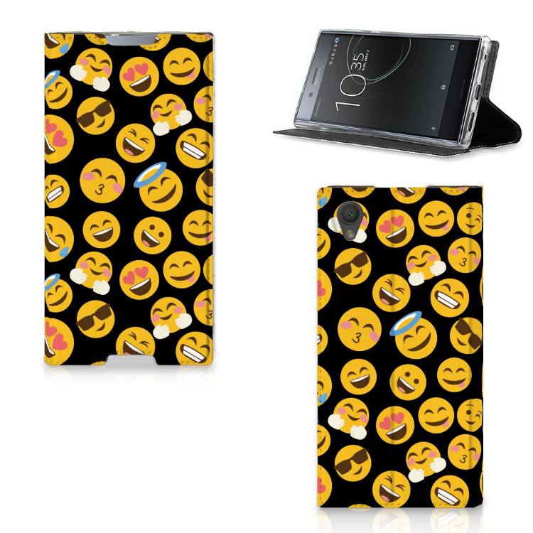 Sony Xperia L1 Hoesje met Magneet Emoji