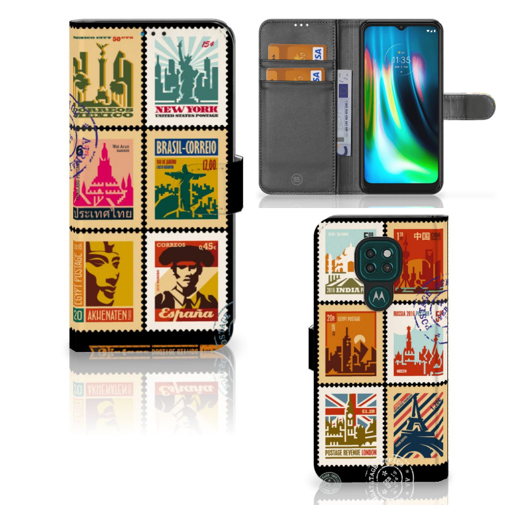 Motorola Moto G9 Play | E7 Plus Flip Cover Postzegels