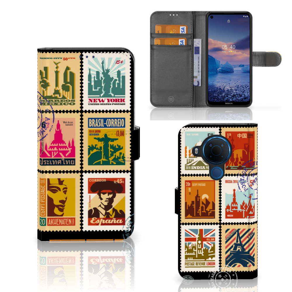 Nokia 5.4 Flip Cover Postzegels