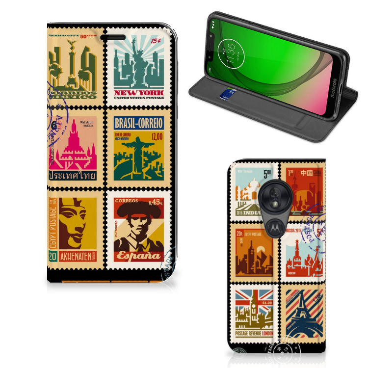 Motorola Moto G7 Play Book Cover Postzegels