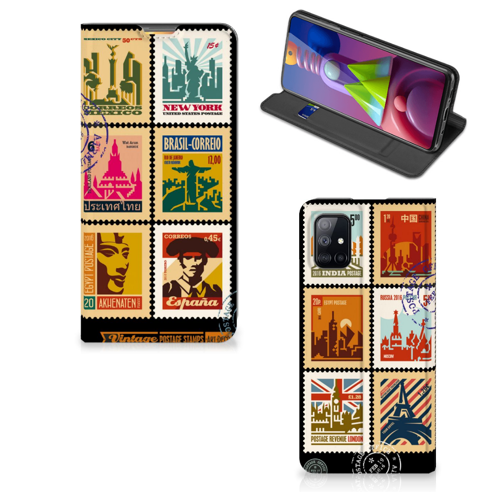 Samsung Galaxy M51 Book Cover Postzegels