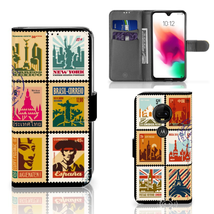 Motorola Moto G7 | G7 Plus Flip Cover Postzegels