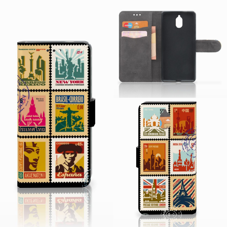 Nokia 3.1 (2018) Flip Cover Postzegels