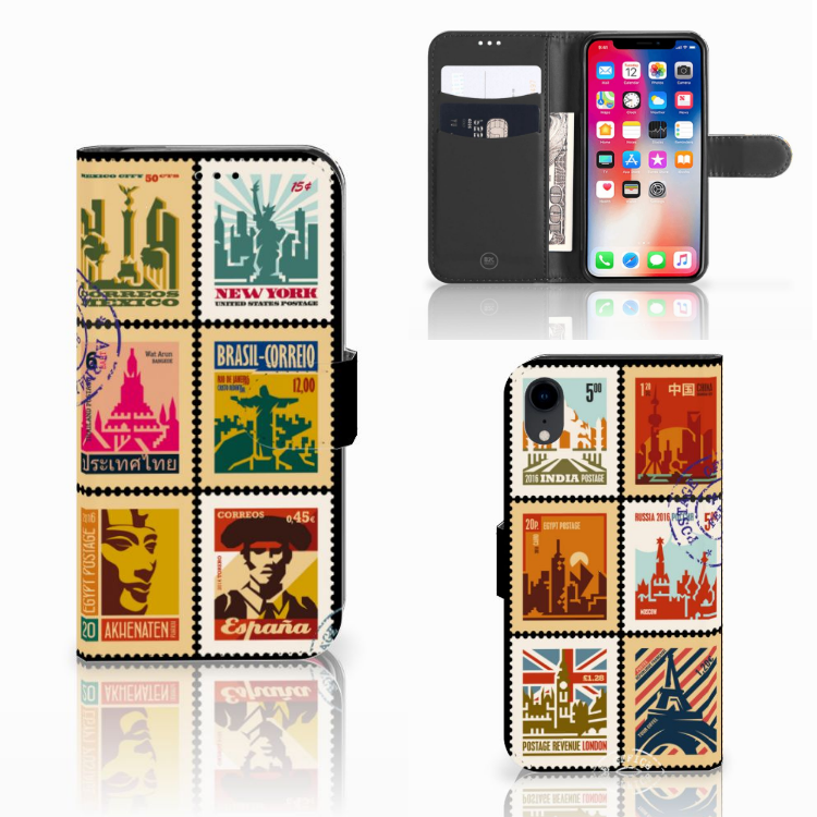 Apple iPhone Xr Uniek Boekhoesje Postzegels