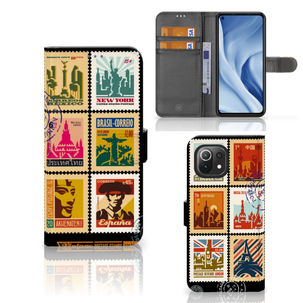 Xiaomi 11 Lite 5G NE | Mi 11 Lite Flip Cover Postzegels