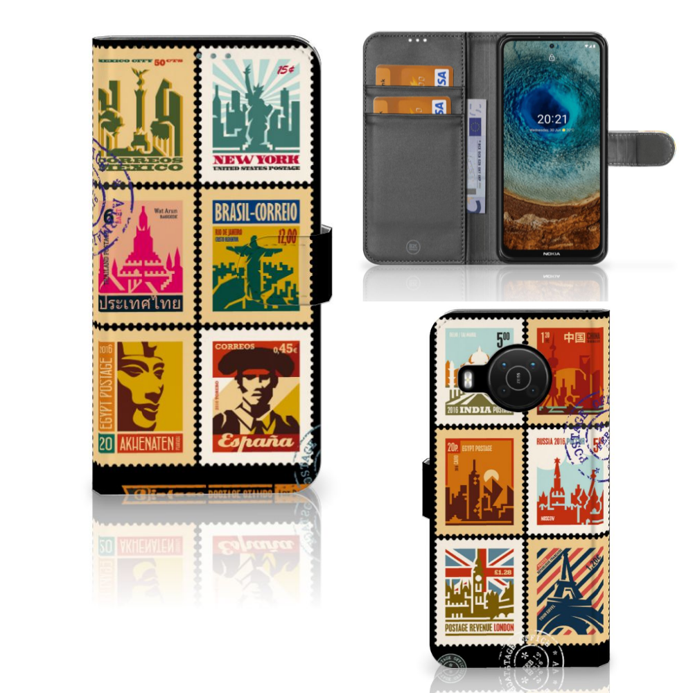 Nokia X10 | Nokia X20 Flip Cover Postzegels