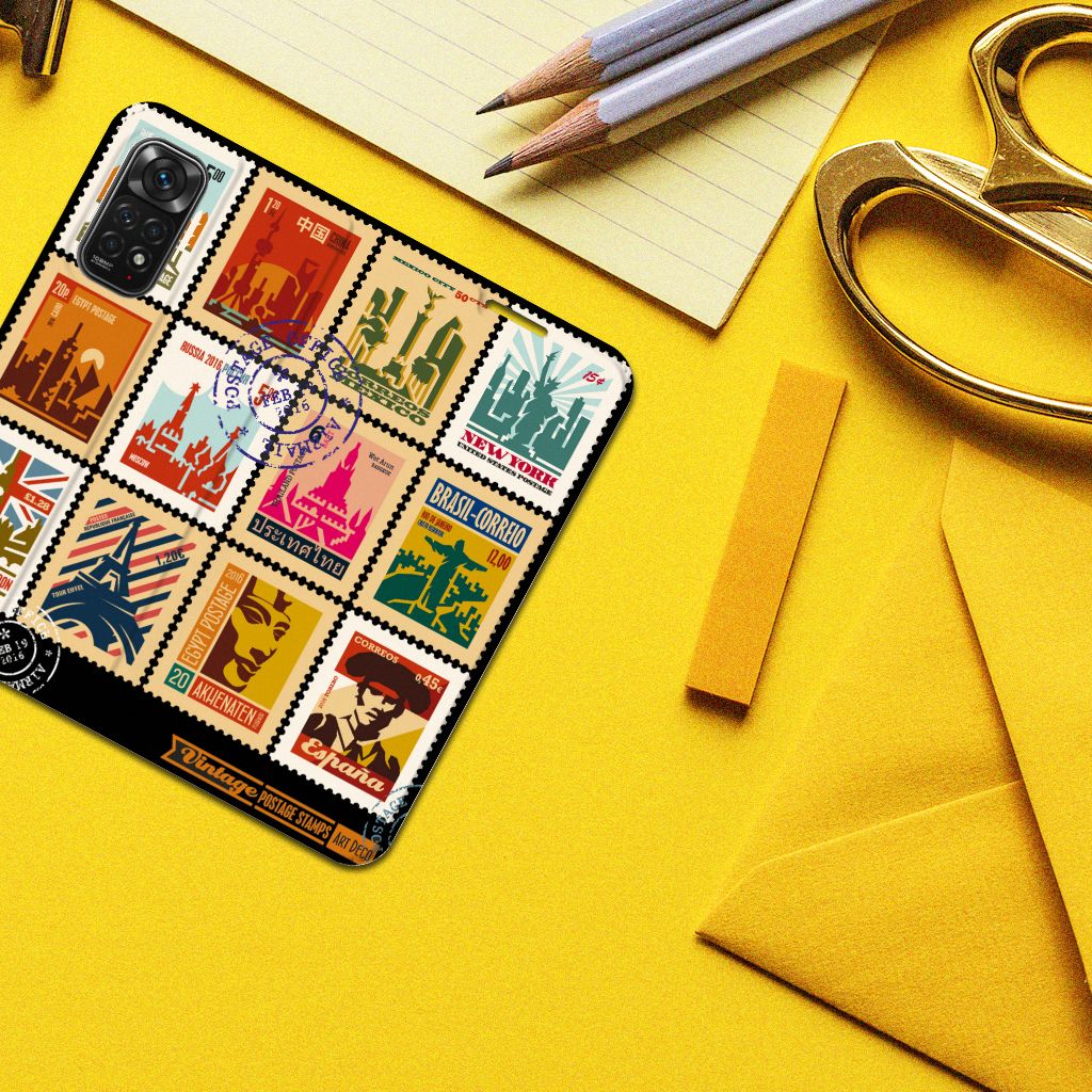 Xiaomi Redmi Note 11/11S Book Cover Postzegels