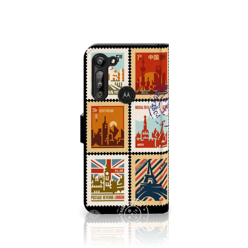 Motorola G8 Power Flip Cover Postzegels