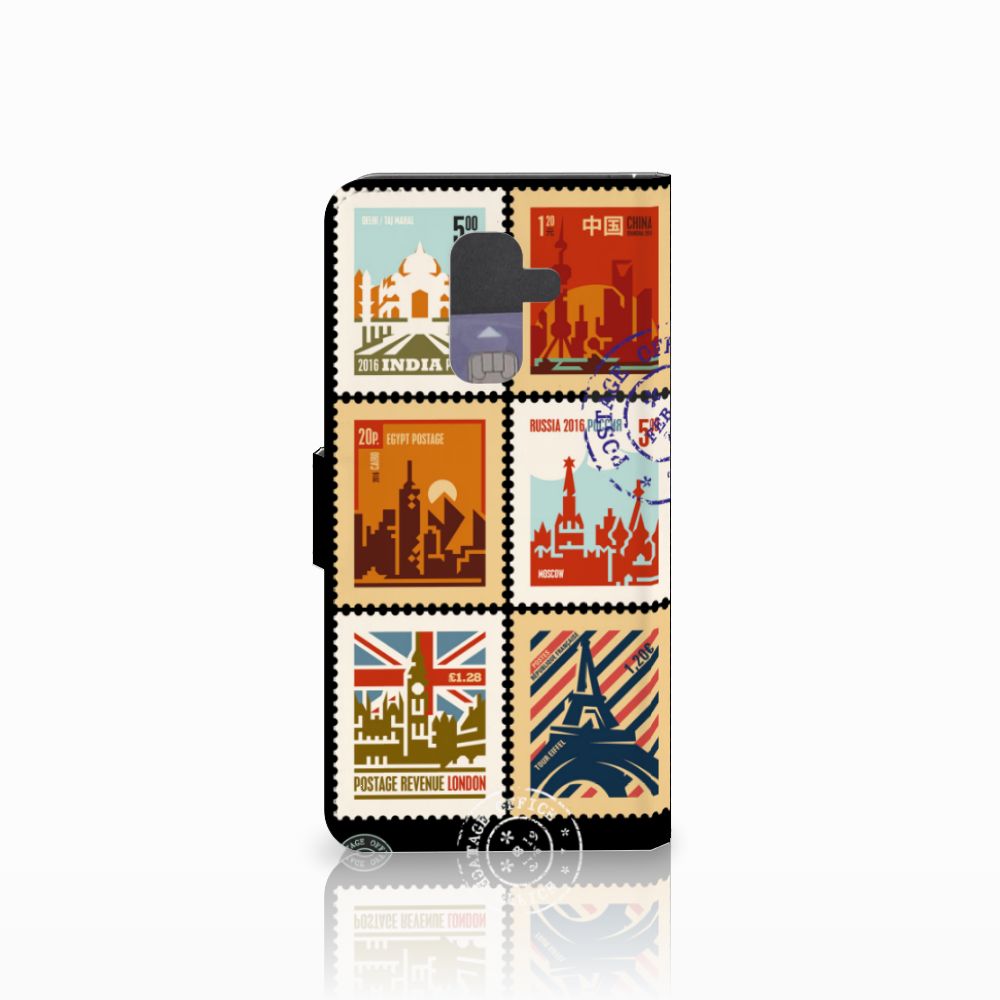 Samsung Galaxy A6 Plus 2018 Flip Cover Postzegels