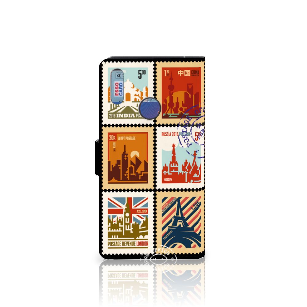 Huawei Y7 (2019) Flip Cover Postzegels