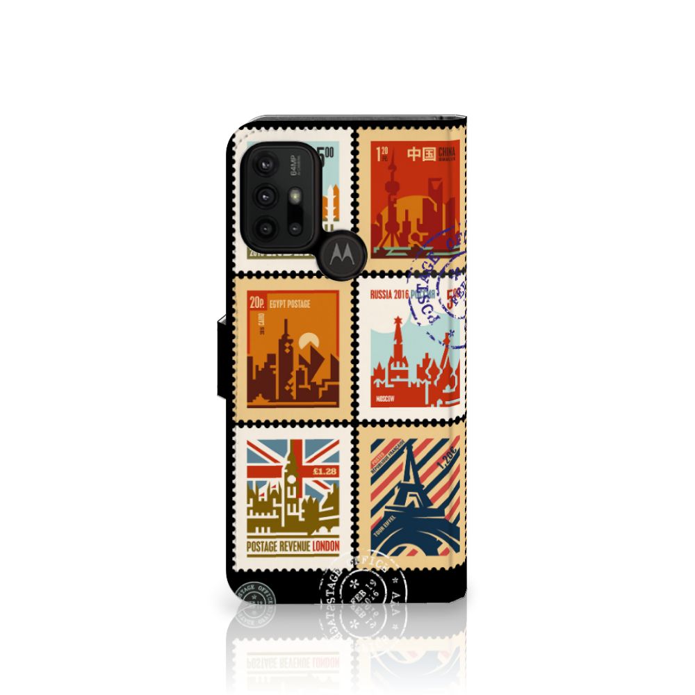 Motorola Moto G10 | G20 | G30 Flip Cover Postzegels