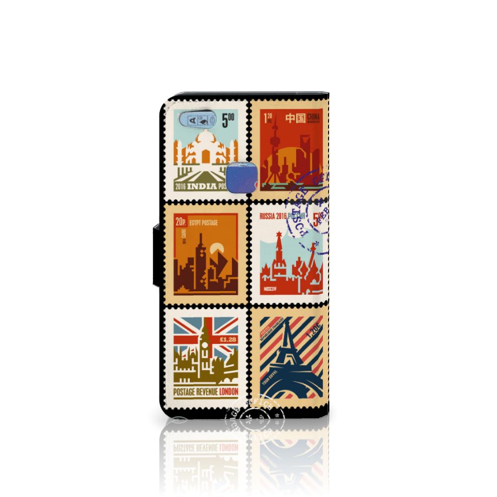 Huawei P10 Lite Flip Cover Postzegels