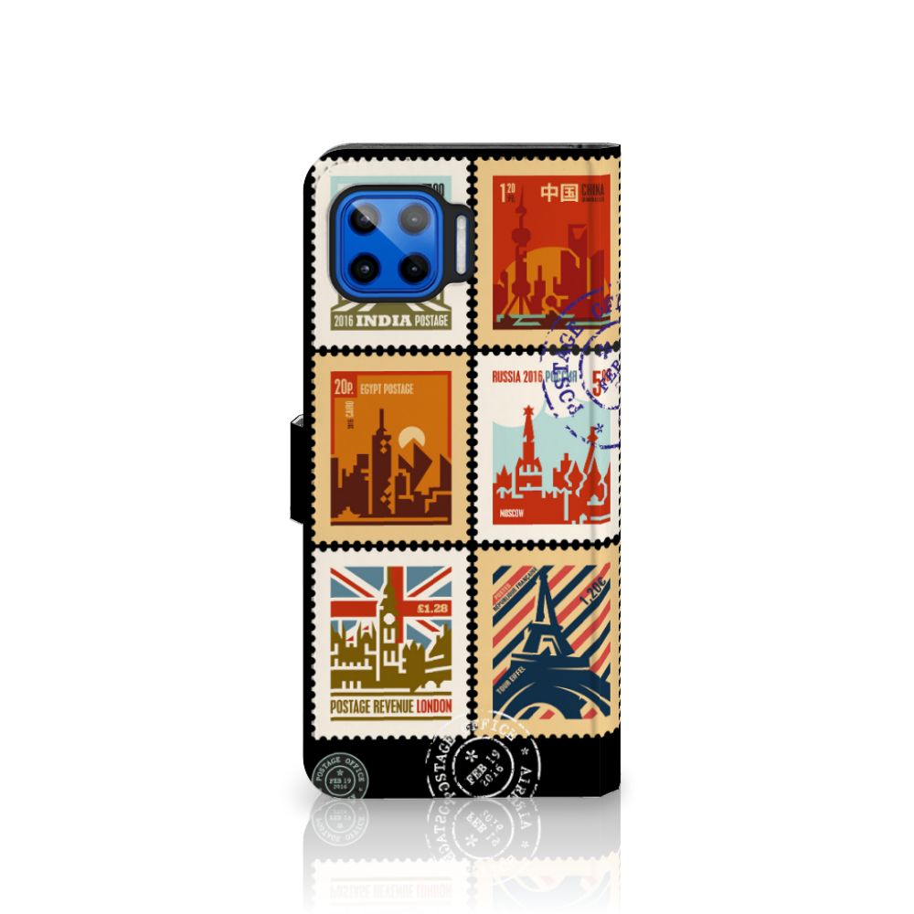 Motorola Moto G 5G Plus Flip Cover Postzegels