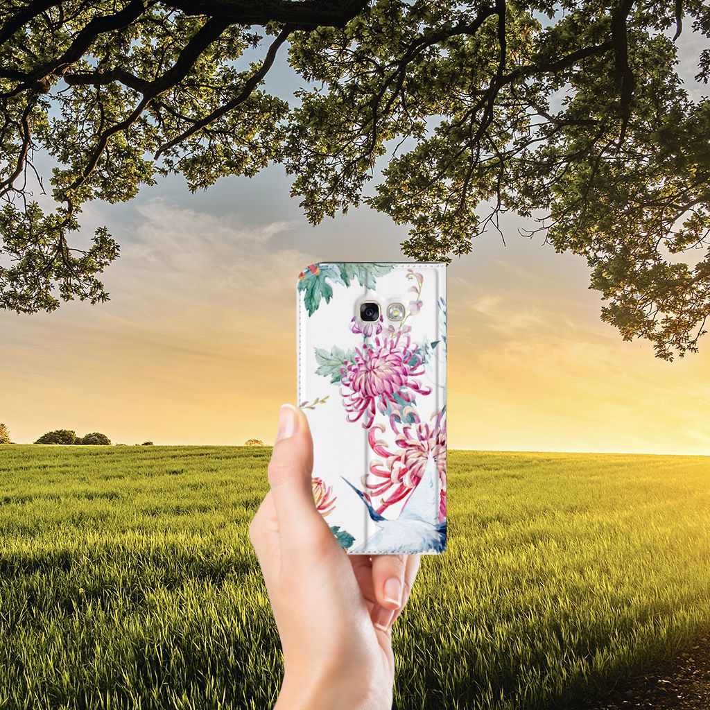 Samsung Galaxy A5 2017 Hoesje maken Bird Flowers