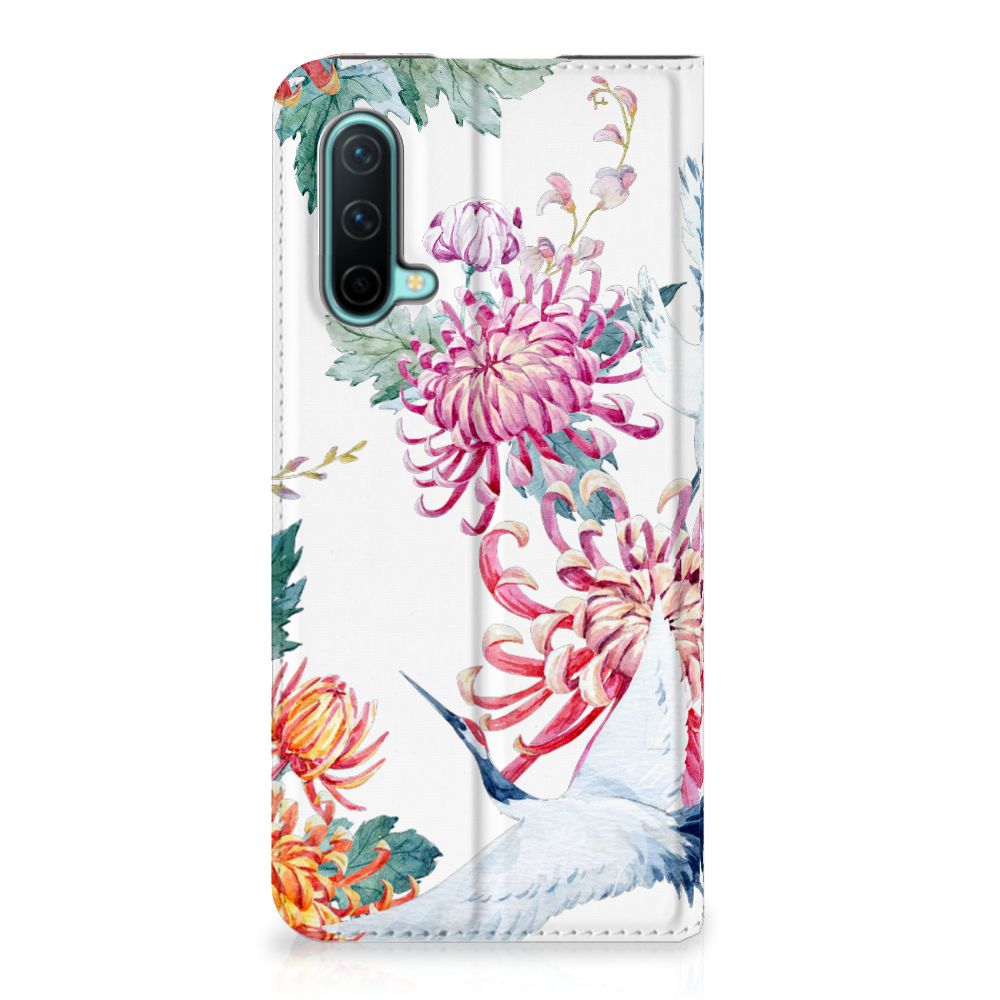 OnePlus Nord CE 5G Hoesje maken Bird Flowers