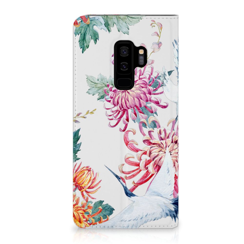 Samsung Galaxy S9 Plus Hoesje maken Bird Flowers