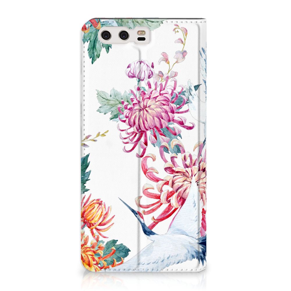 Huawei P10 Plus Hoesje maken Bird Flowers