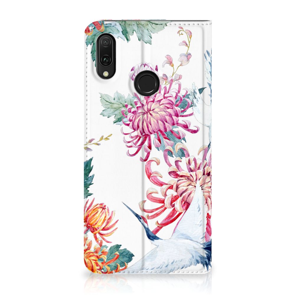 Huawei Y7 hoesje Y7 Pro (2019) Hoesje maken Bird Flowers