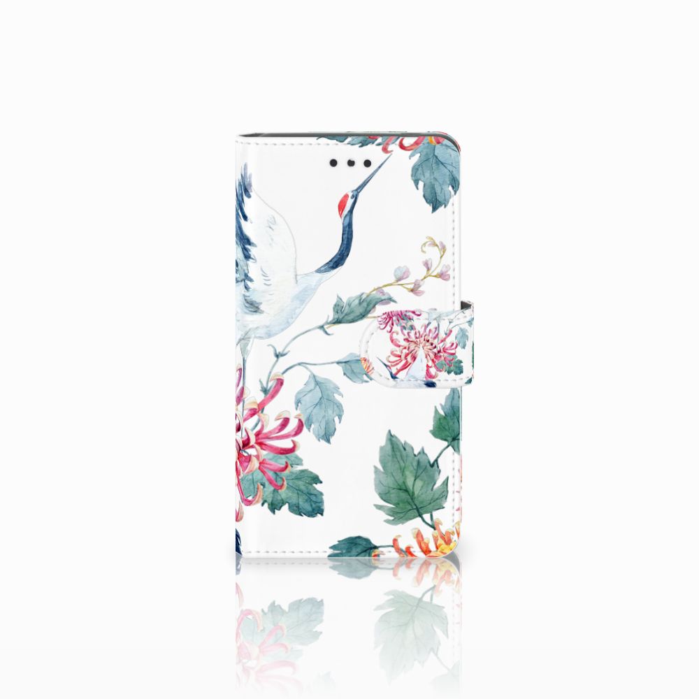 Nokia 7 Telefoonhoesje met Pasjes Bird Flowers