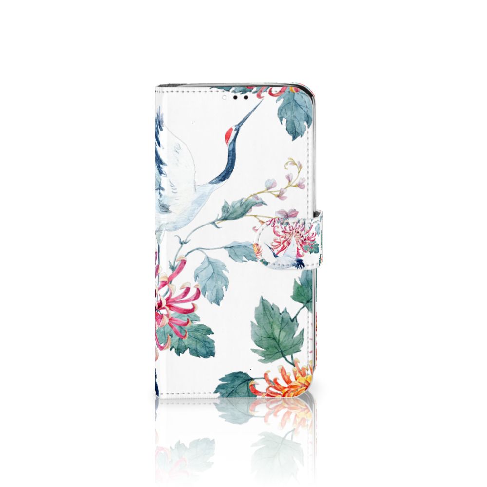 Motorola Moto G7 | G7 Plus Telefoonhoesje met Pasjes Bird Flowers