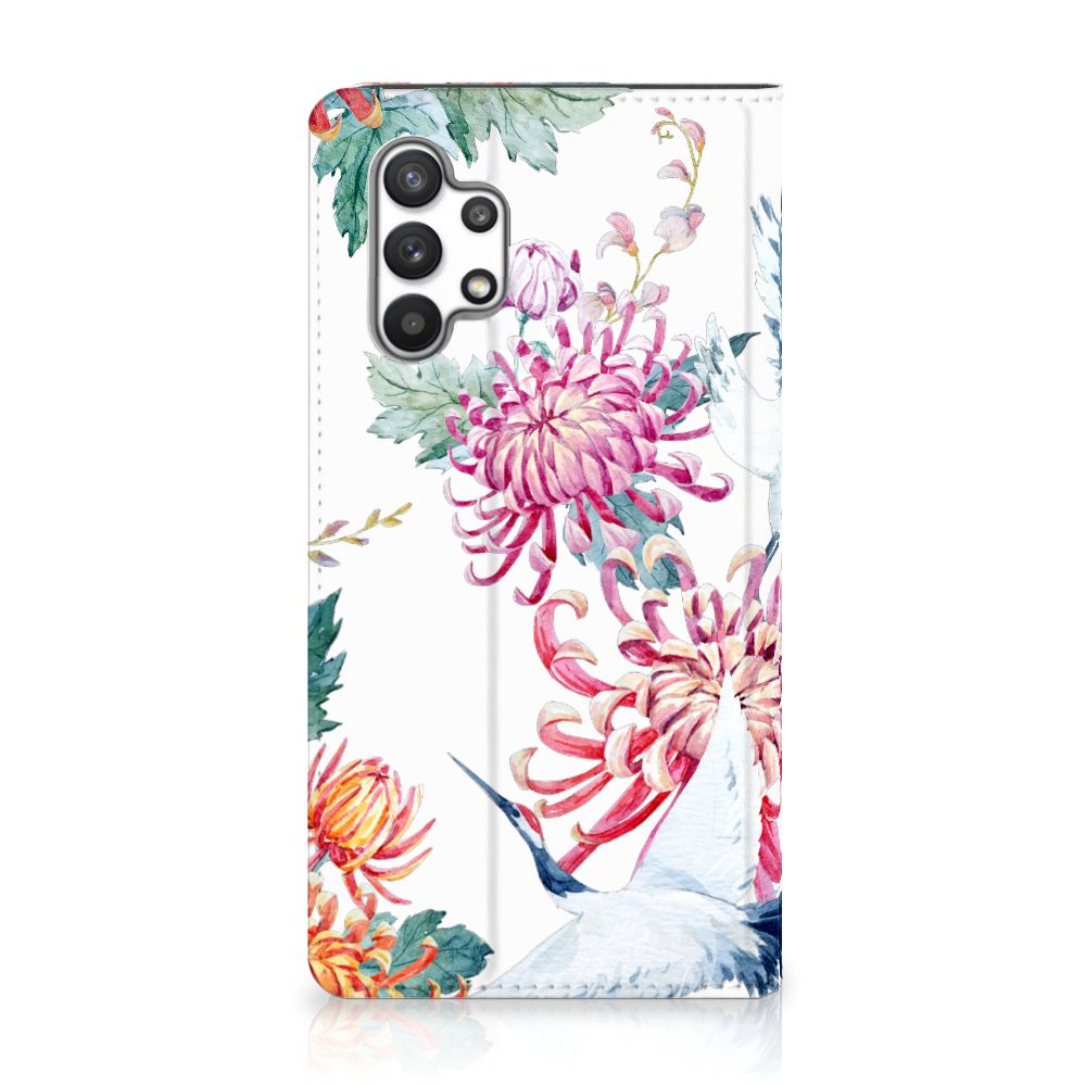 Samsung Galaxy A32 4G | A32 5G Enterprise Editie Hoesje maken Bird Flowers