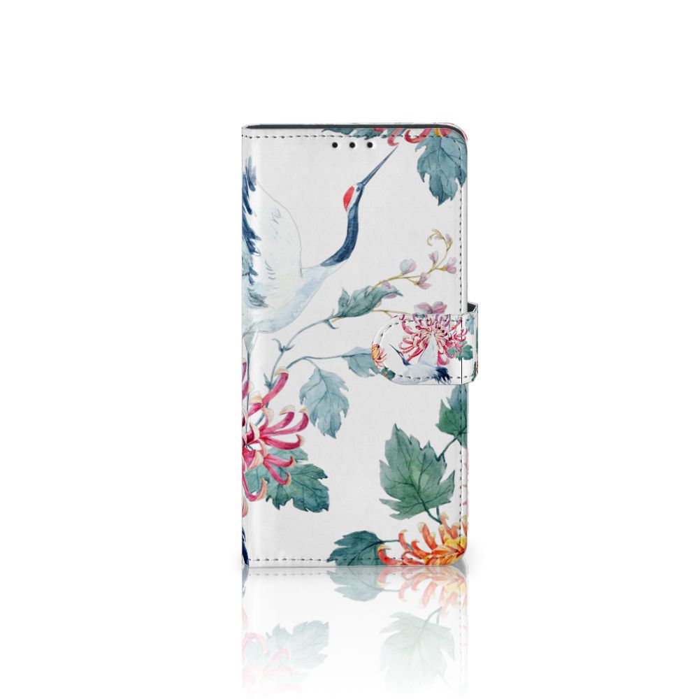 Samsung Xcover Pro Telefoonhoesje met Pasjes Bird Flowers