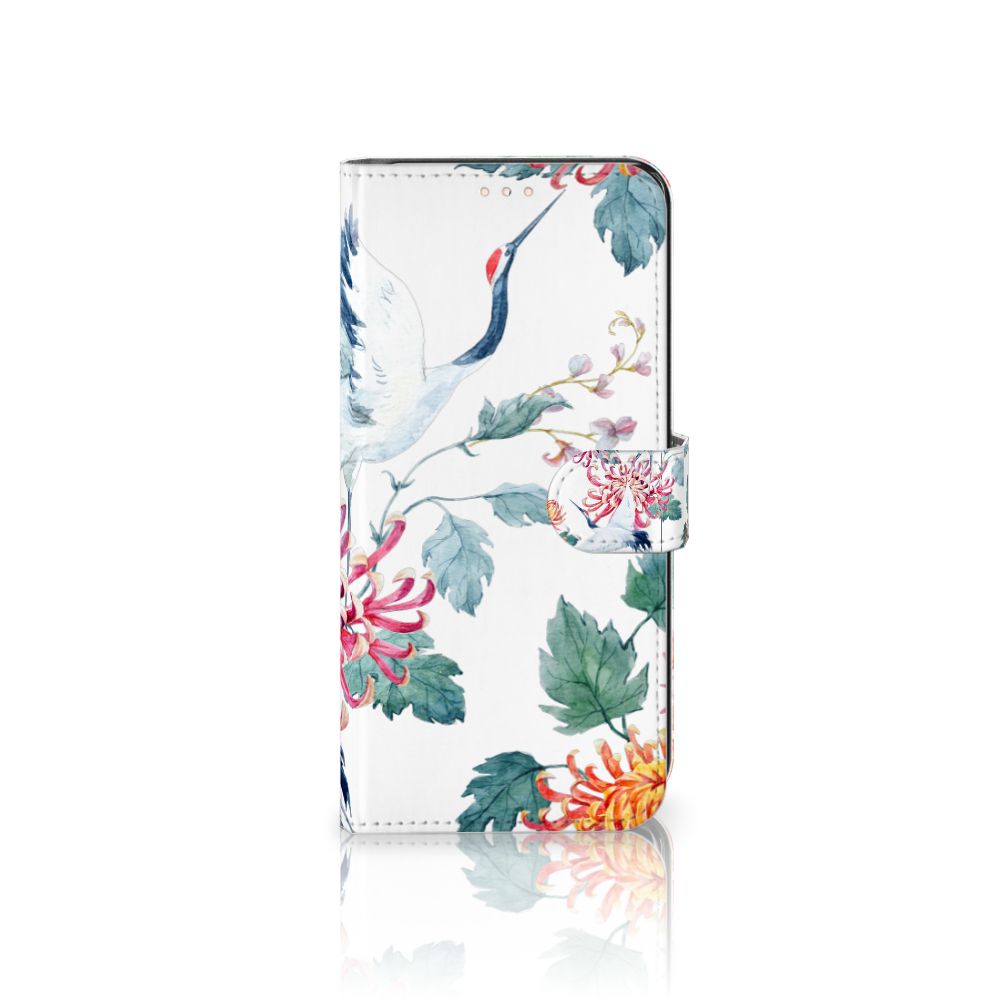 Xiaomi Redmi Note 10S | 10 4G | Poco M5s Telefoonhoesje met Pasjes Bird Flowers