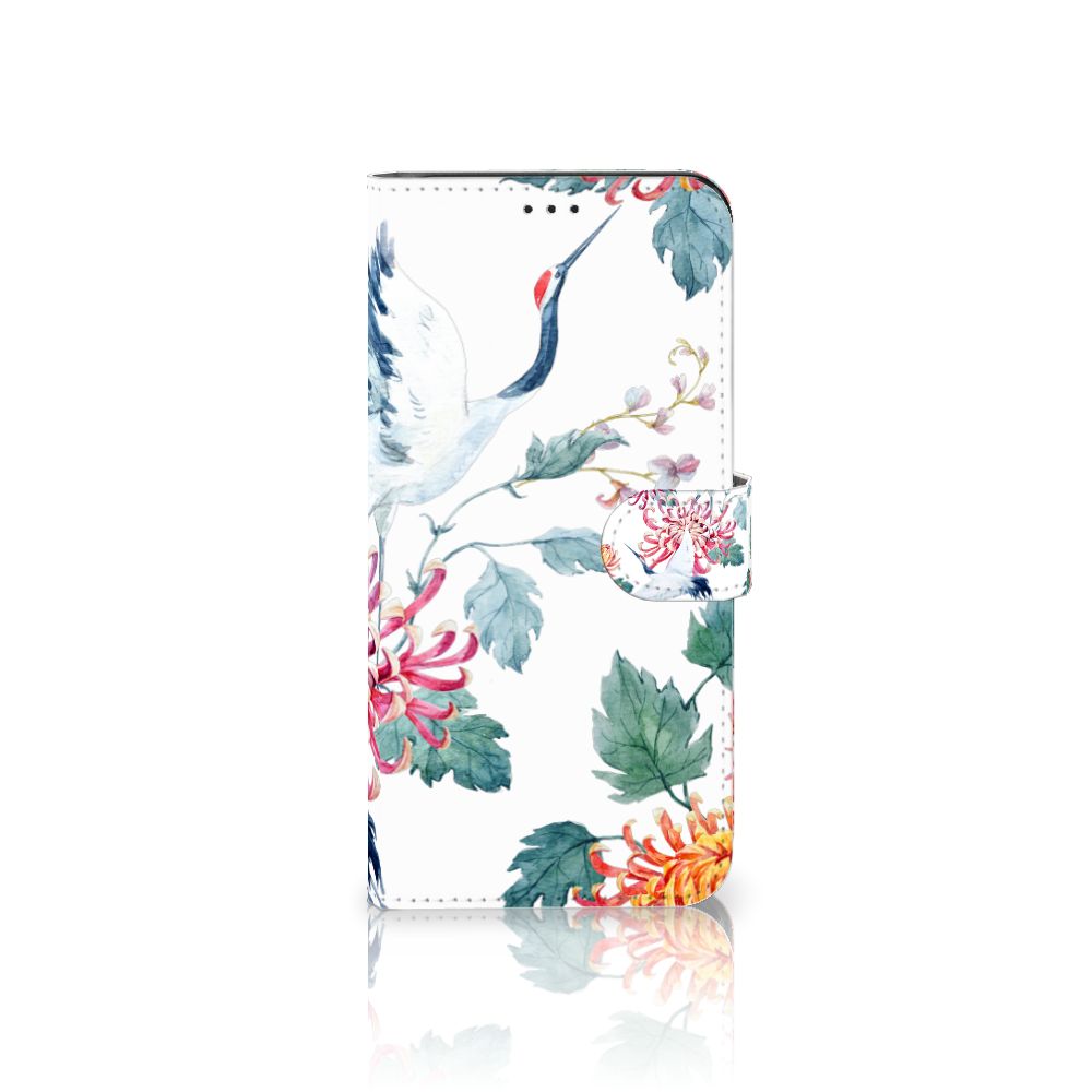 Samsung Galaxy Xcover 6 Pro Telefoonhoesje met Pasjes Bird Flowers