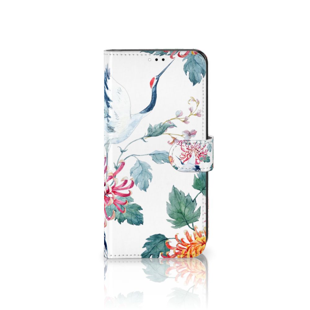 Xiaomi Redmi 9T | Poco M3 Telefoonhoesje met Pasjes Bird Flowers