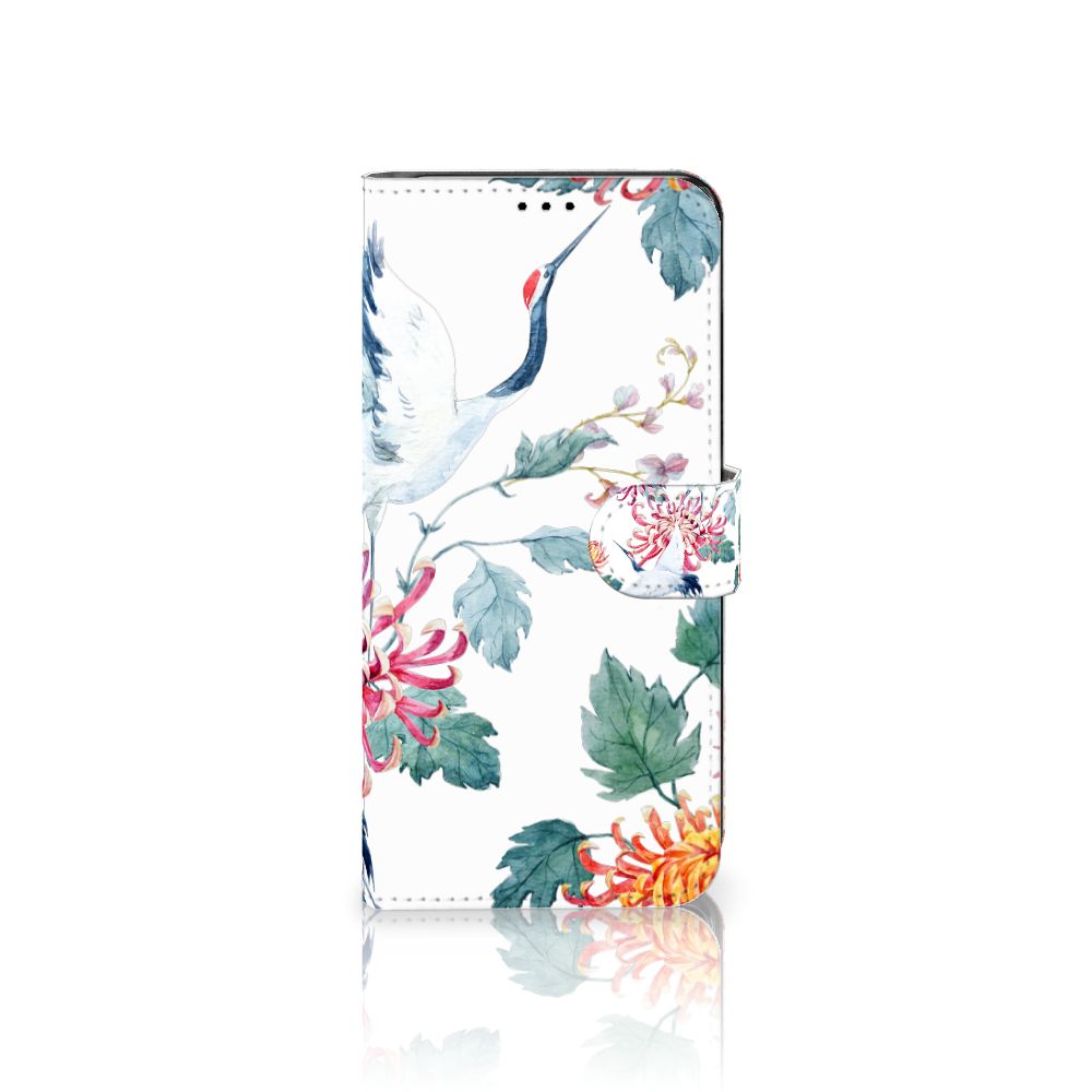 OnePlus 10T Telefoonhoesje met Pasjes Bird Flowers
