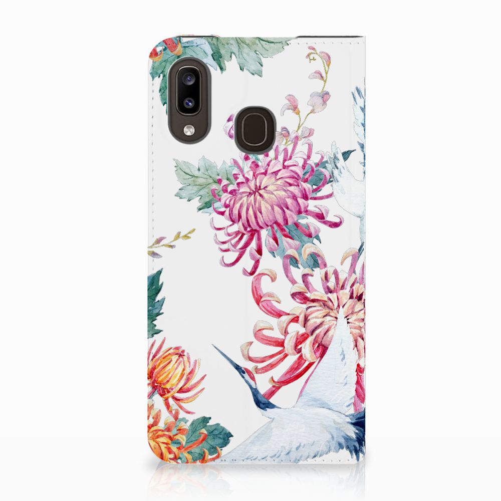 Samsung Galaxy A30 Hoesje maken Bird Flowers