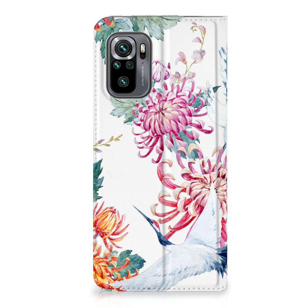 Xiaomi Redmi Note 10 4G | 10S | Poco M5s Hoesje maken Bird Flowers