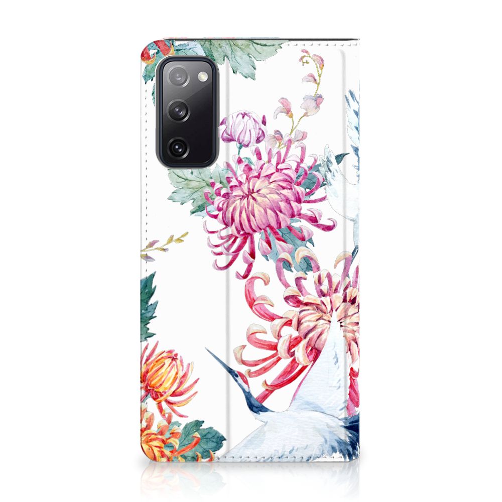 Samsung Galaxy S20 FE Hoesje maken Bird Flowers