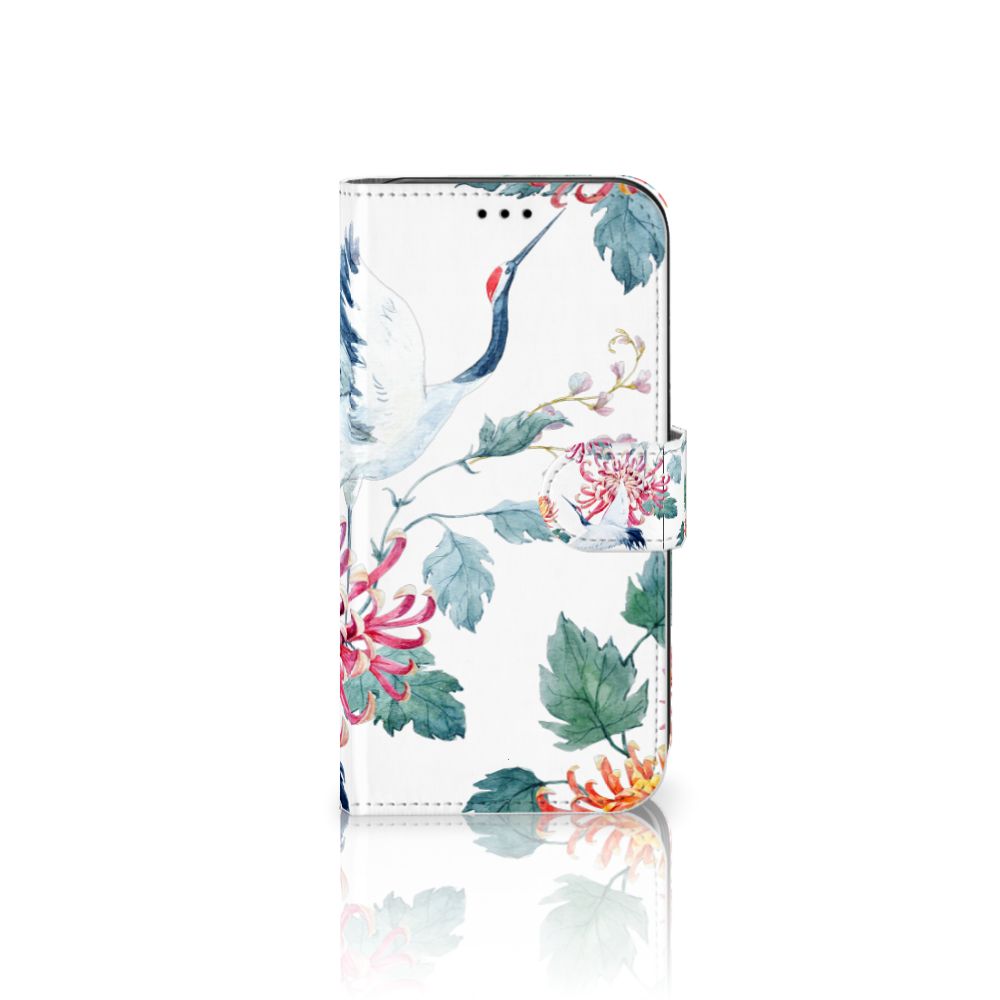 Apple iPhone 11 Telefoonhoesje met Pasjes Bird Flowers