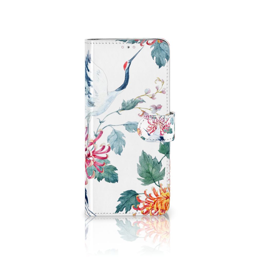 Samsung Note 10 Lite Telefoonhoesje met Pasjes Bird Flowers