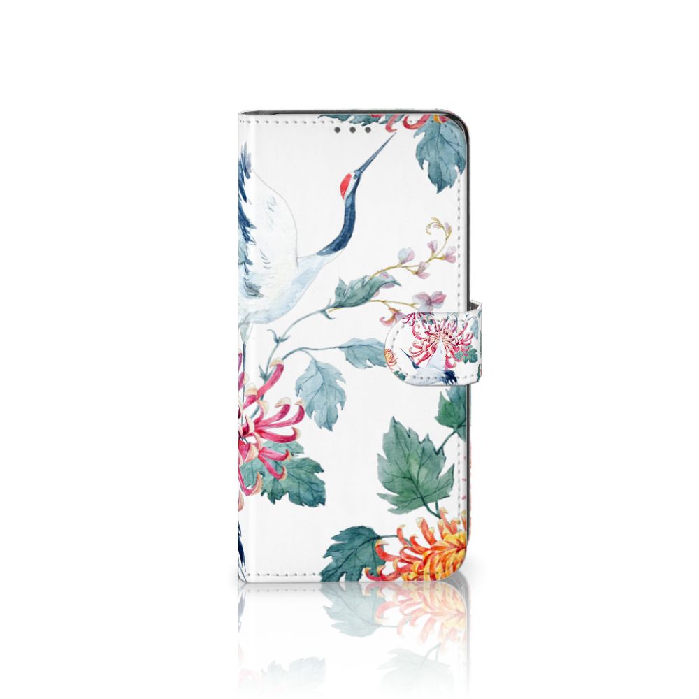 Samsung Galaxy A32 5G Telefoonhoesje met Pasjes Bird Flowers