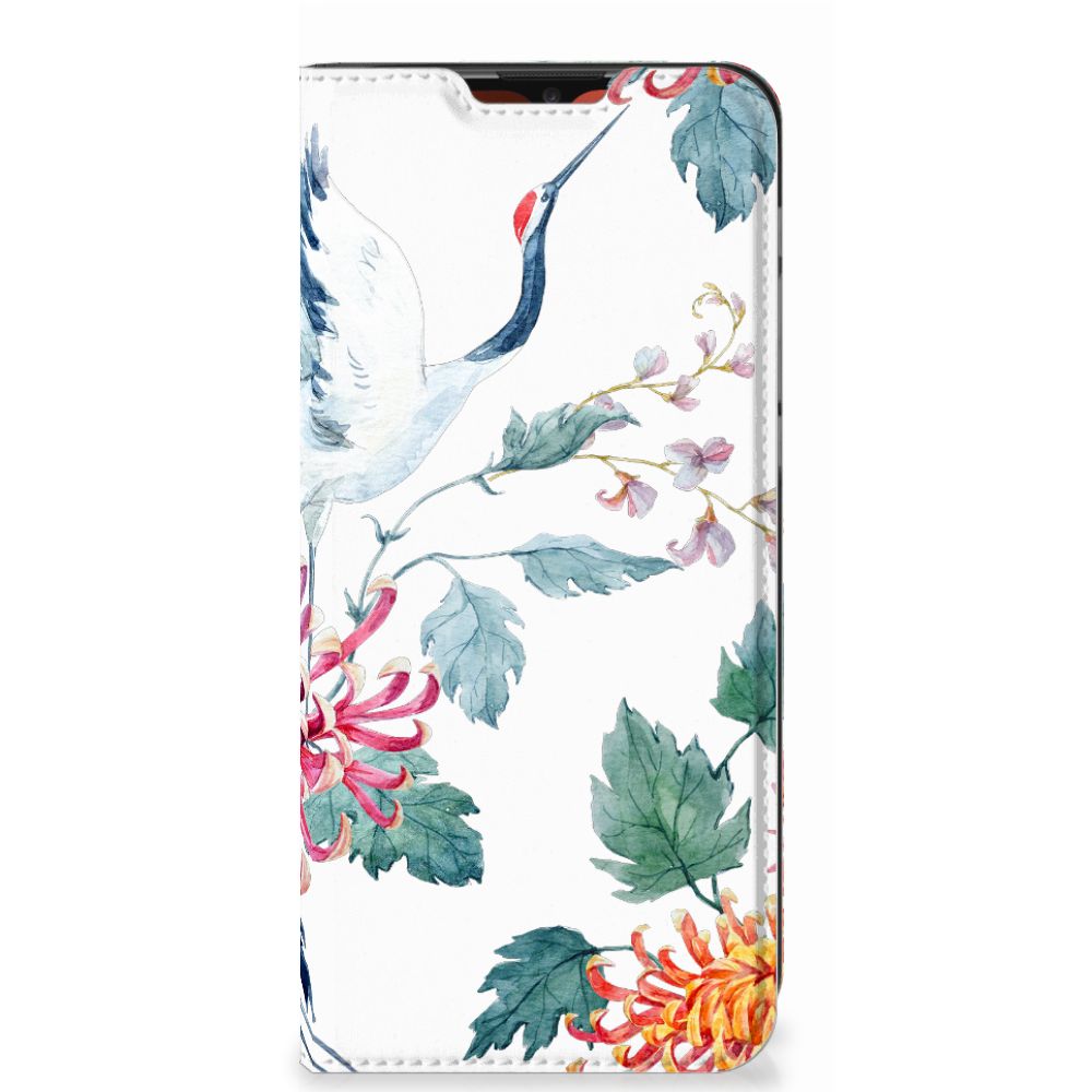 Motorola Moto E7 Power | E7i Power Hoesje maken Bird Flowers
