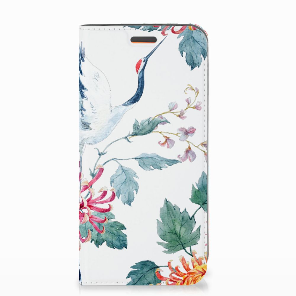 Motorola Moto E5 Play Hoesje maken Bird Flowers