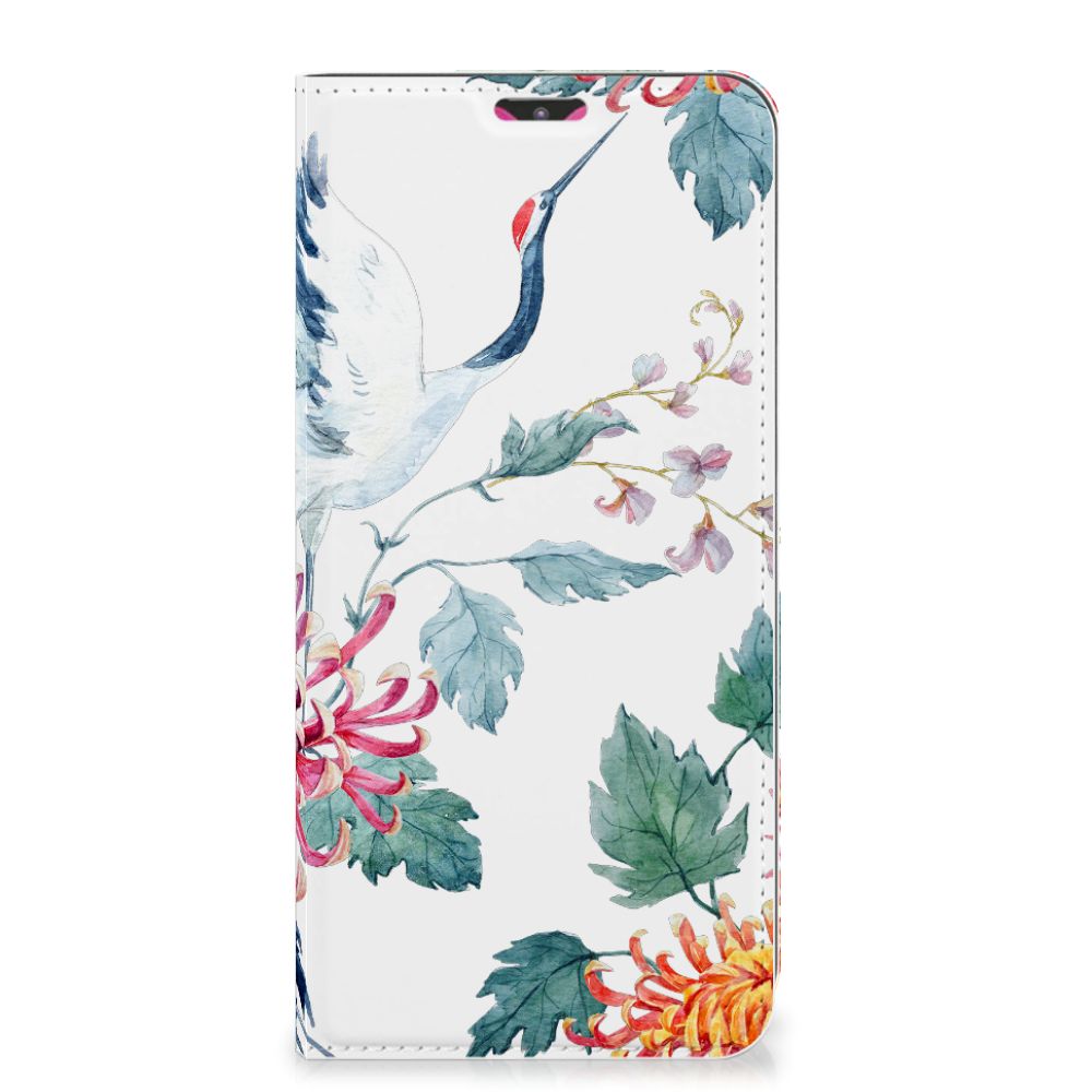 Samsung Galaxy M20 Hoesje maken Bird Flowers
