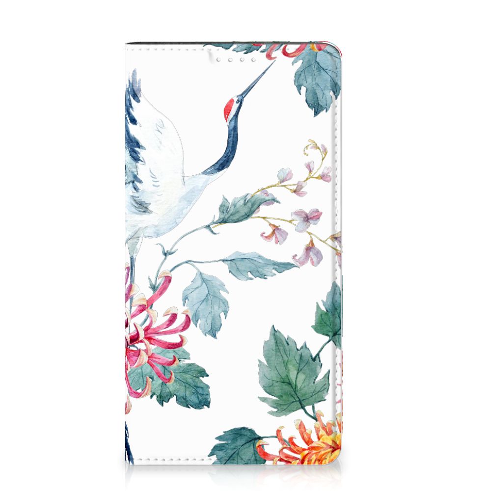 Samsung Galaxy A54 Hoesje maken Bird Flowers