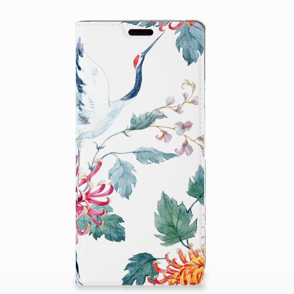 Samsung Galaxy Note 9 Hoesje maken Bird Flowers