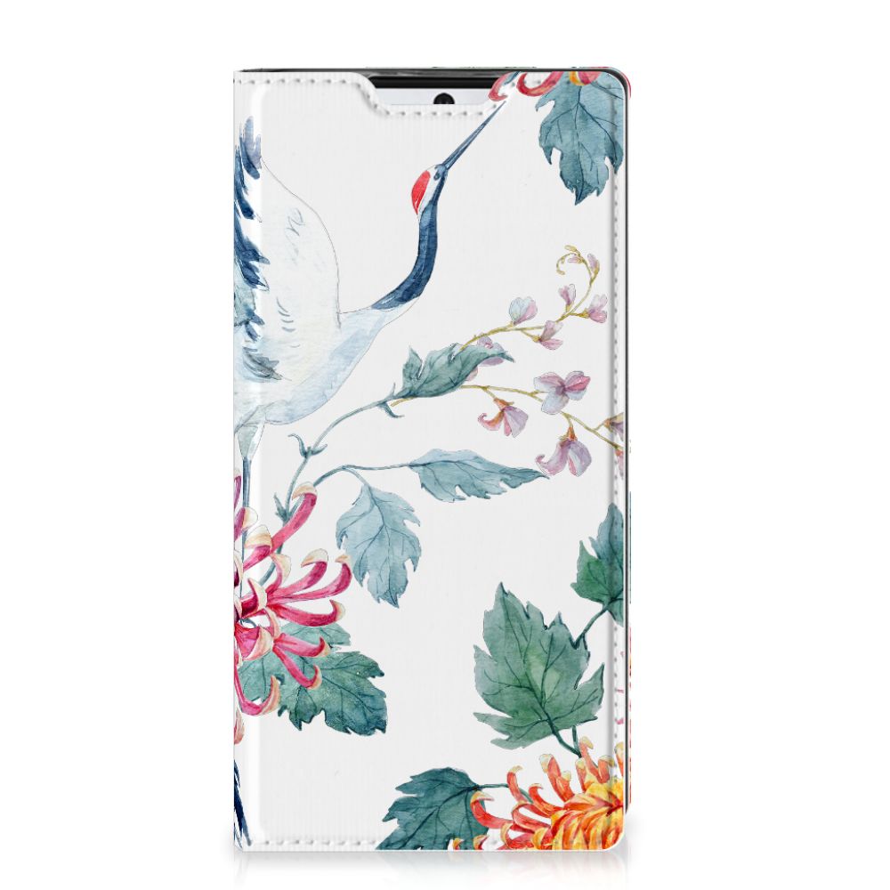 Samsung Galaxy Note 10 Hoesje maken Bird Flowers