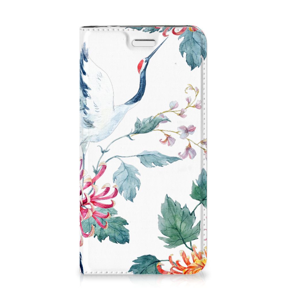 Huawei Y5 2 | Y6 Compact Hoesje maken Bird Flowers