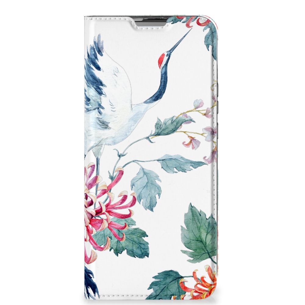 Motorola Moto G9 Power Hoesje maken Bird Flowers