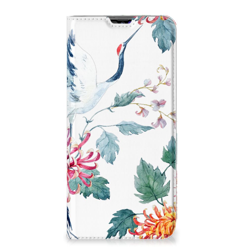 Samsung Galaxy A70 Hoesje maken Bird Flowers